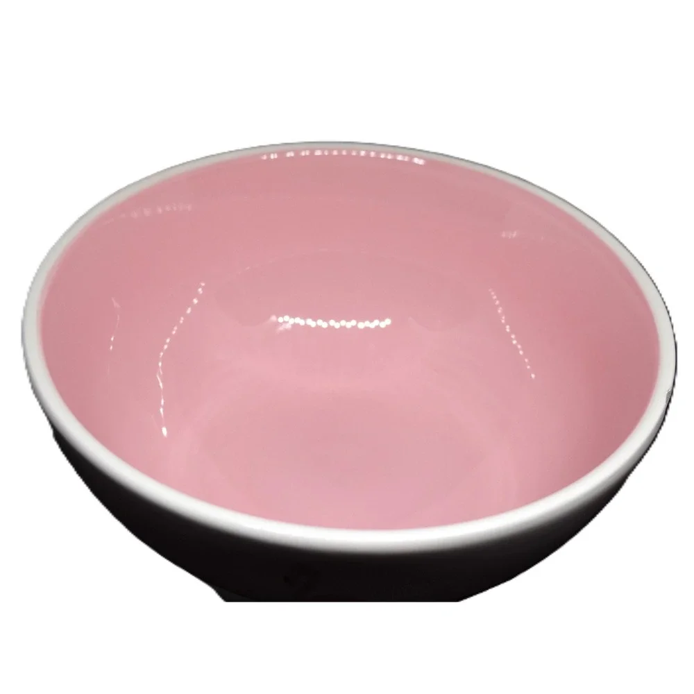 Rae Dunn Flamingo Bowl Artisan Collection Pink White Footed Ceramic Good 5.5in
